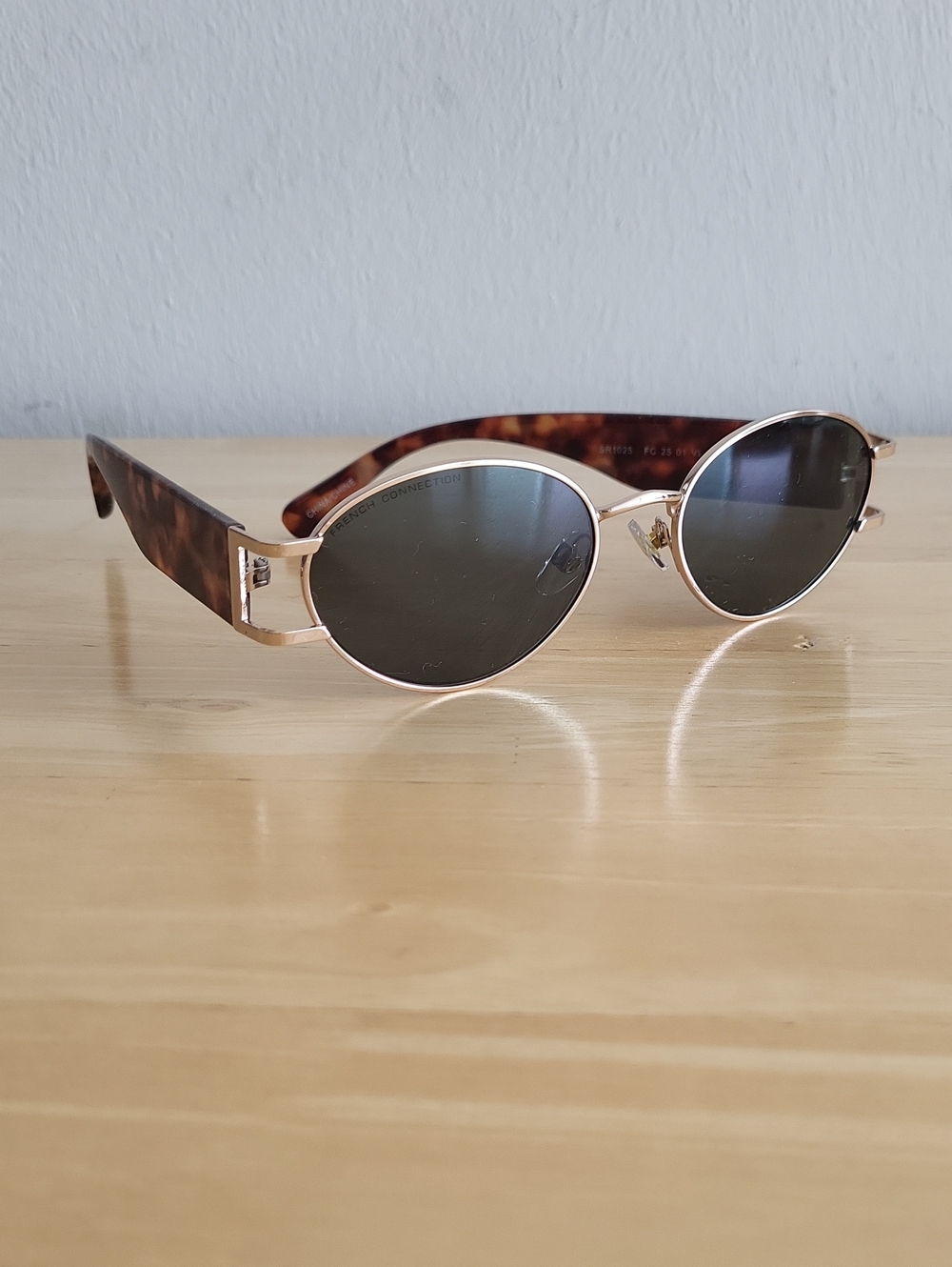 French Connection Tortoise And Gold Sunglasses